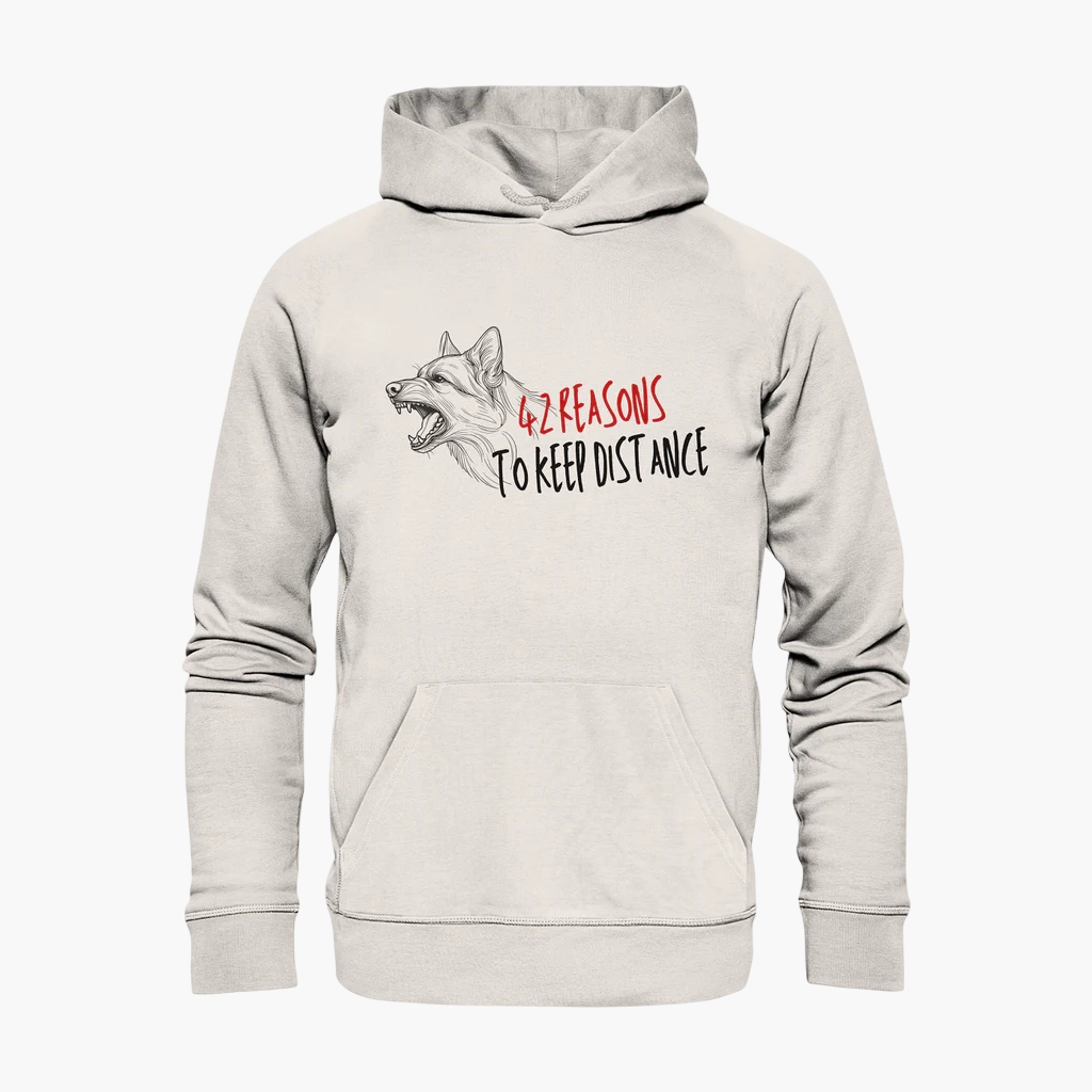 42 reasons to keep distance - Schäferhund - Organic Basic Hoodie