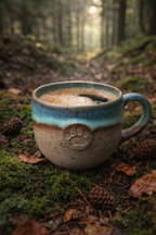 Waldpfote – Handgemachte Keramiktasse für Hundeliebhaber und Naturmenschen